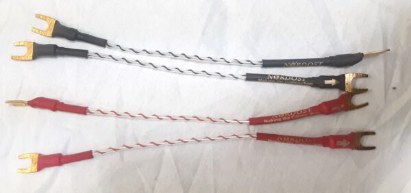 【極上品】Nordost Bi-Wire Jumpers BW7JUMP SS ジャンパーケーブル Yラグ/Yラグ ジャンパー線 ノードスト