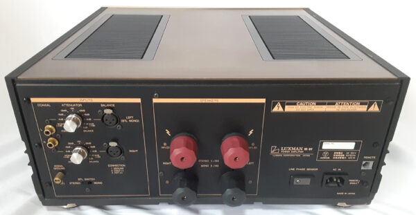 【美品】Luxman M-8F ステレオパワーアンプ 定価65万円(税抜) M-7Fの上位モデル ラックスマン - 画像 (9)