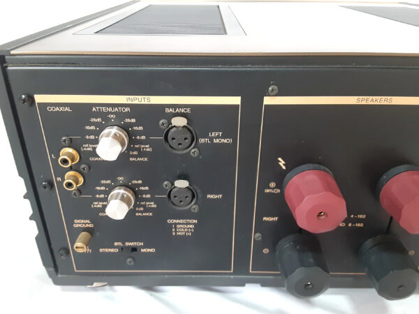 【美品】Luxman M-8F ステレオパワーアンプ 定価65万円(税抜) M-7Fの上位モデル ラックスマン - 画像 (8)