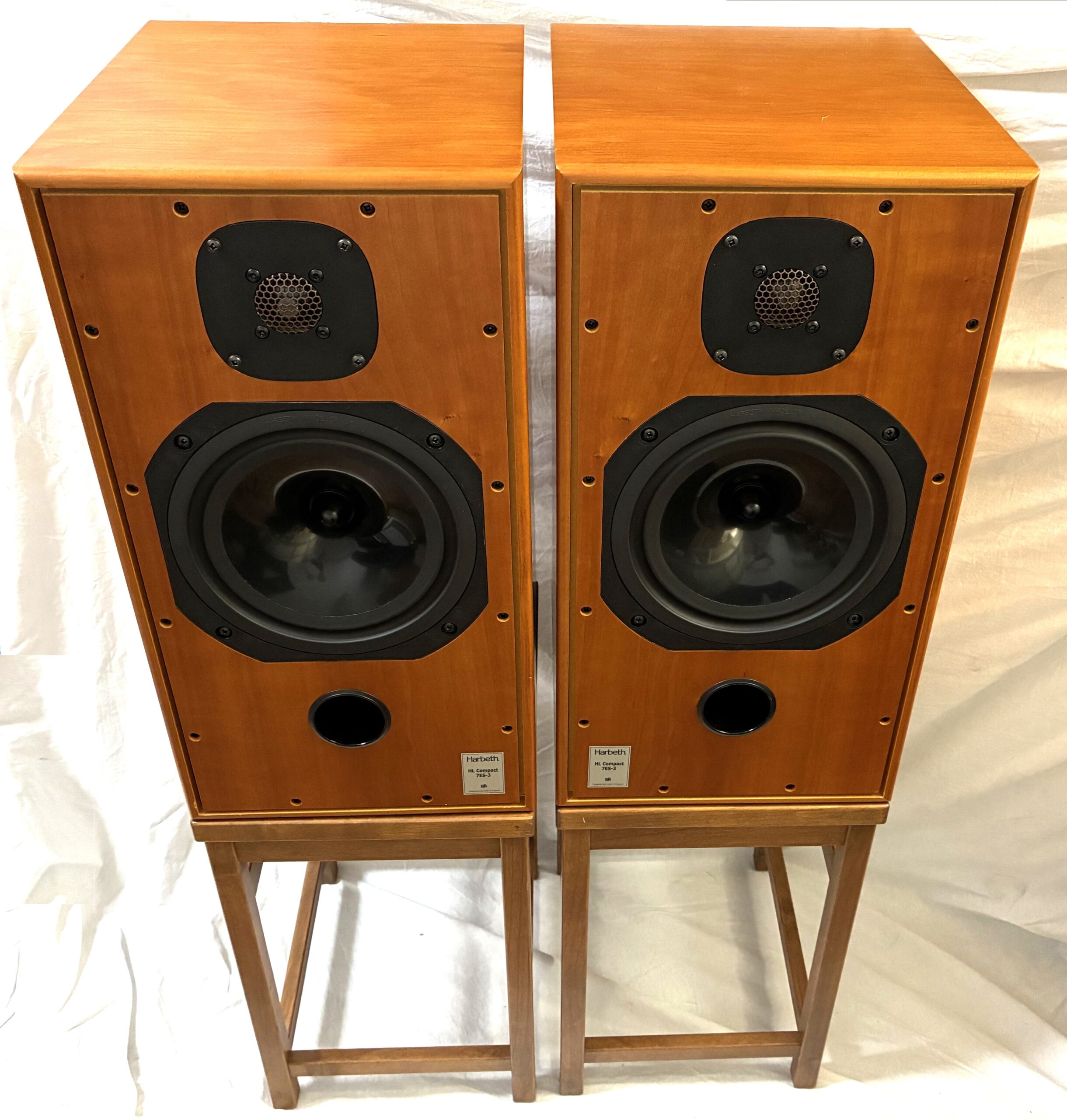【美品】Harbeth HL-Compact7ES-3 スピーカー ペア スタンド付き ハーベス - 画像 (5)